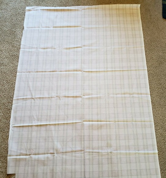 100% Cotton Canvas "Pleasant Plaid" Upholstery Fabric Red Green Gold 2 Yards - Picture 3 of 4